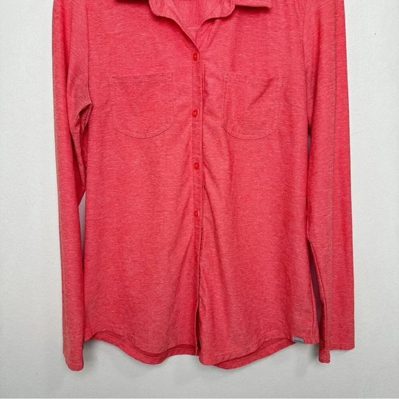 Eddie Bauer Womens Size Small Button Collar Wicking Pocket Long Sleeve  Top - Picture 5 of 14